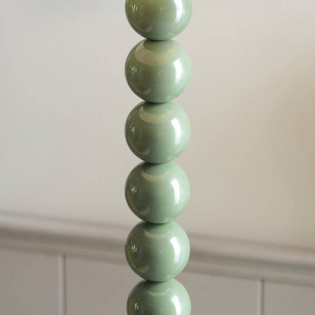 Endon Higgledy Floor Lamp in Cotswold Green with Leaf 35cm Herb Garden Green Shade