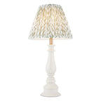 Endon Myrtle Table Lamp in Almond White with Leaf 25cm Herb Garden Green Shade