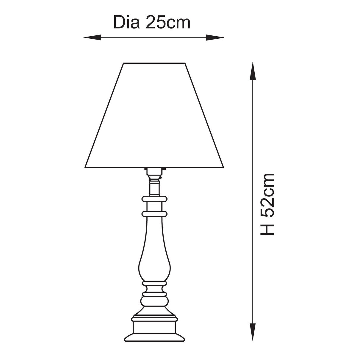 Endon Myrtle Table Lamp in Almond White with Leaf 25cm Herb Garden Green Shade