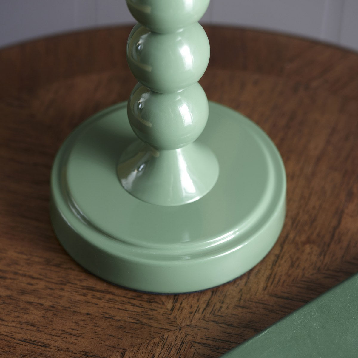 Endon Higgledy Table Lamp in Cotswold Green with Leaf 25cm Herb Garden Green Shade
