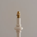 Endon Carnaby Floor Lamp in Almond White with Leaf 35cm Herb Garden Green Shade