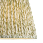 Endon Carnaby Floor Lamp in Almond White with Leaf 35cm Herb Garden Green Shade