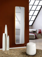 Regent Orio Medium Rectangular Mirror with Gold Leaf Frame