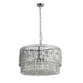 Novena Skyhill 6 Light Crystal Pendant Light in Polished Chrome