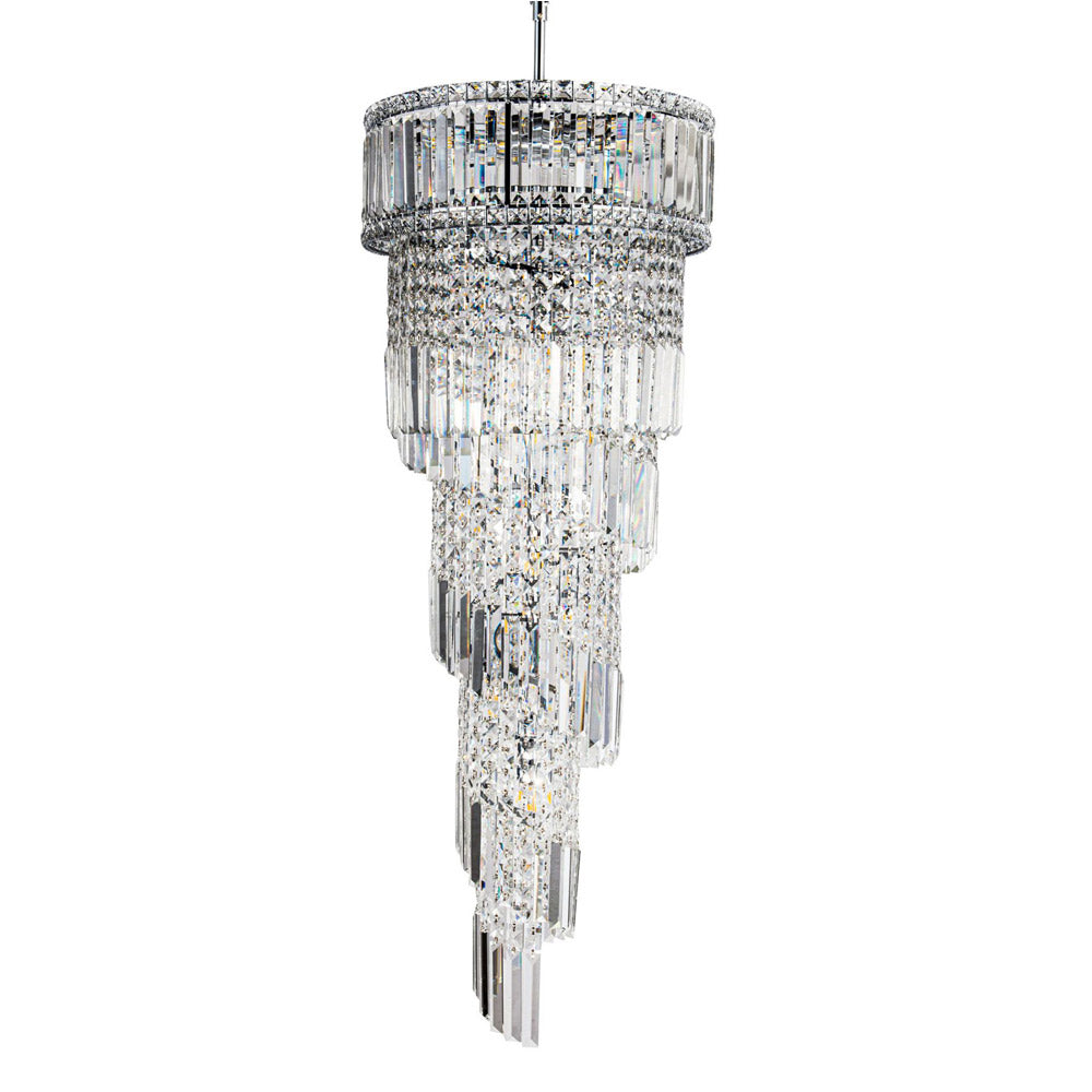 Novena Skyhill 13 Light Crystal Pendant Light in Polished Chrome