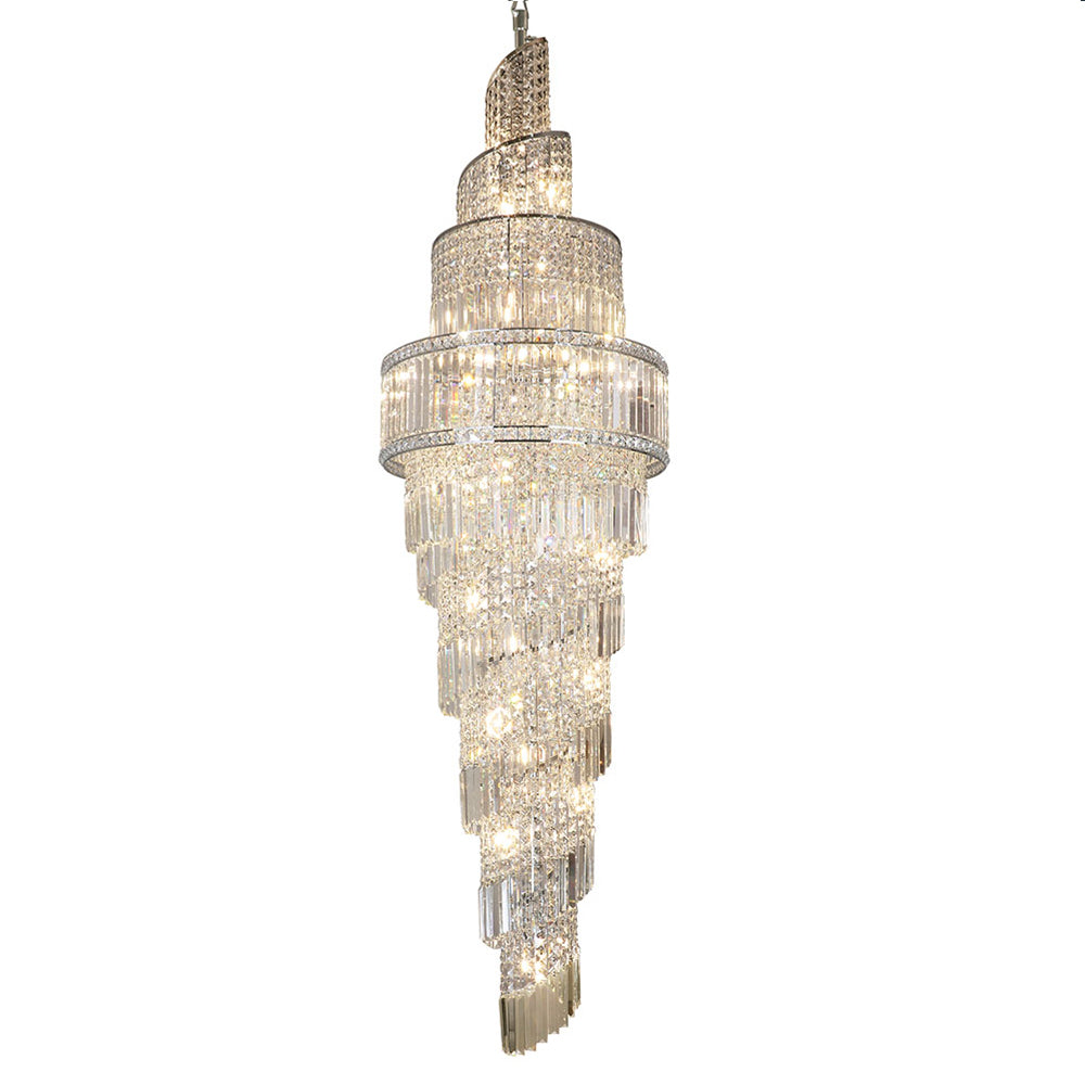 Novena Skyhill 24 Light Crystal Ceiling Light in Chrome