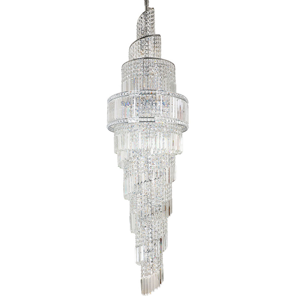 Novena Skyhill 24 Light Crystal Ceiling Light in Chrome