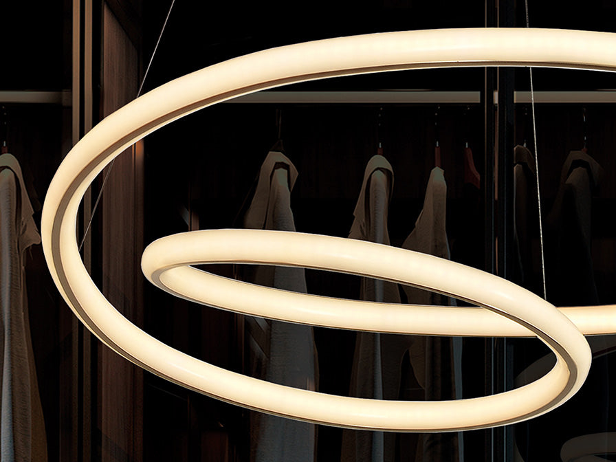 Schuller Tube Pendant Light in Gold