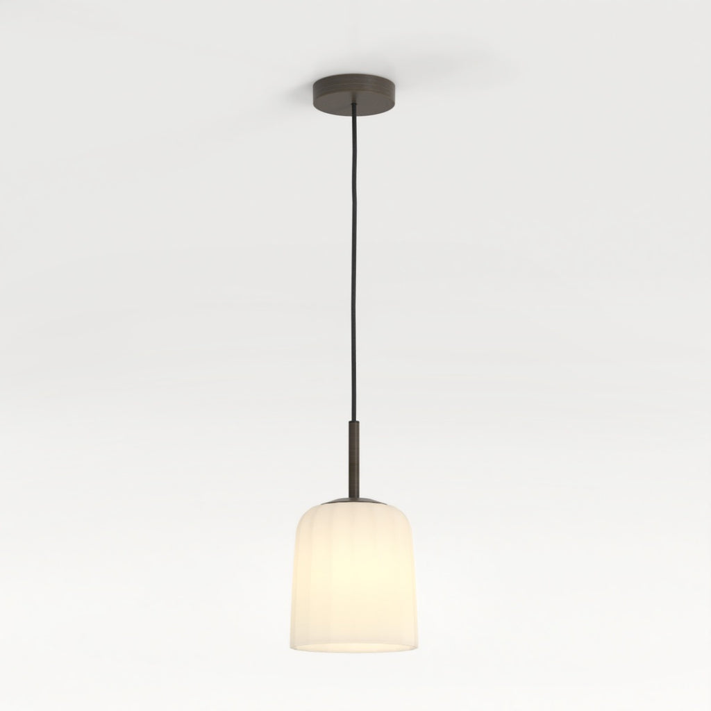 Astro Veo 180 Pendant Light in Bronze with Duplex Glass Shade
