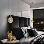 Schuller Aquaria Single Pendant Light in Matt Gold