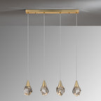 Schuller Aquaria 4 Light Bar Pendant Light in Matt Gold
