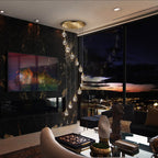 Schuller Aquaria 12 Light Pendant Light in Matt Gold