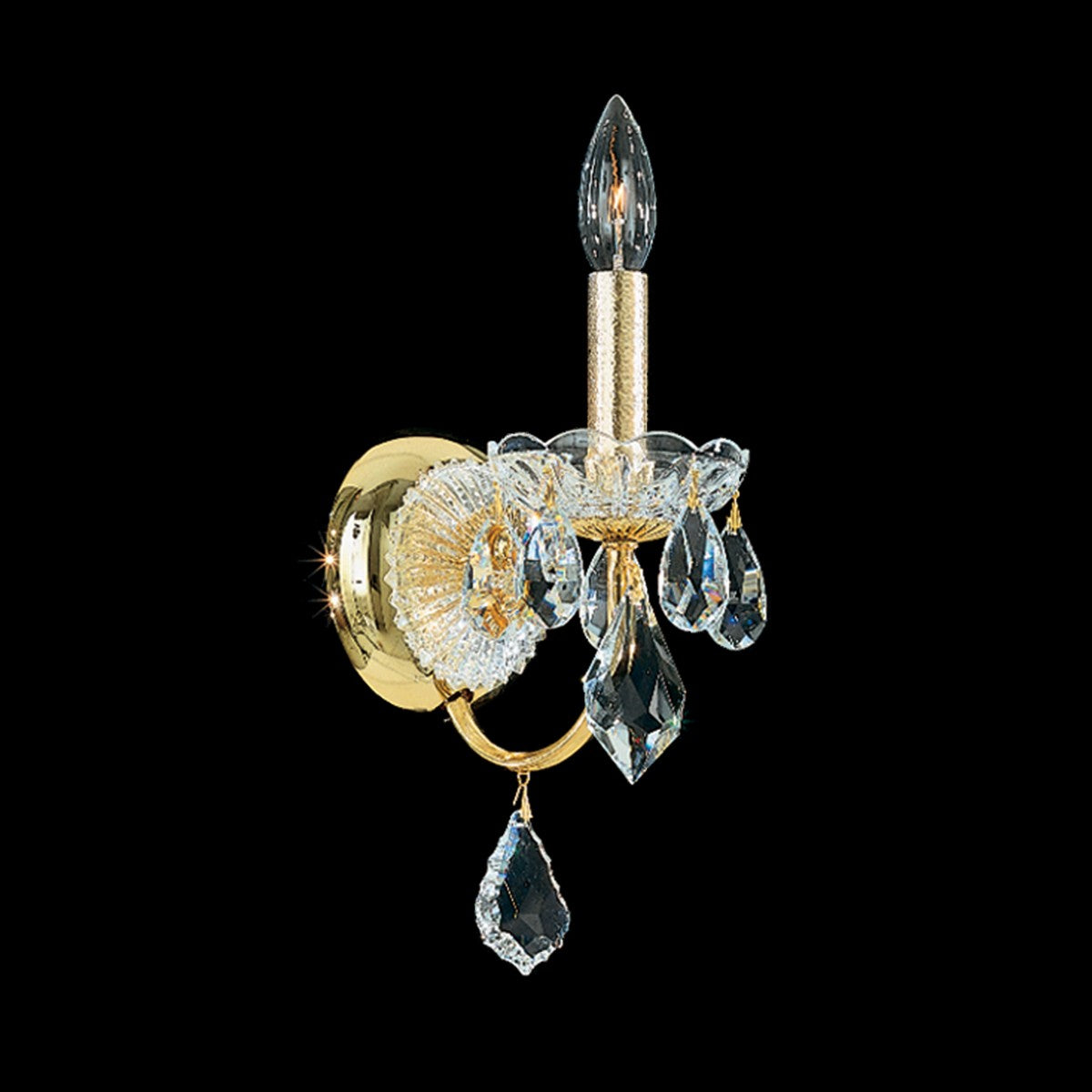 Schonbek Century Heritage Crystal Wall Light in French Gold