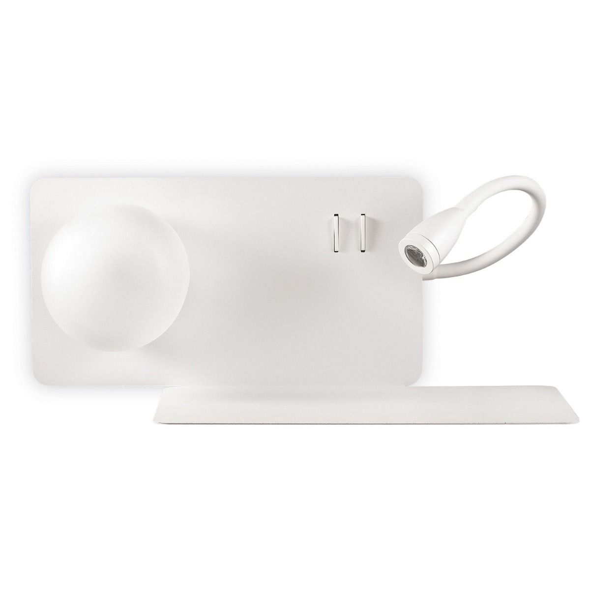 Ideal Lux Book 174822 LED Twin Wall Light White