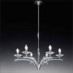 Metal Lux Icaro 6 Light Ceiling Light in Polished Chrome