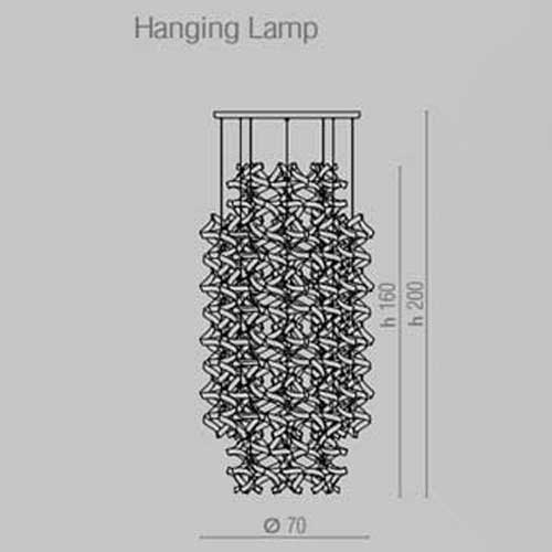 Metal Lux Astro 12 Light Ceiling Light with White Spiral Glass