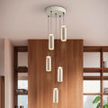 Schuller Alfara 5 Light Circular Pendant in Grey with Ceramic Shades