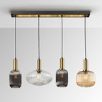 Schuller Norma 4 Light Bar Pendant Light in Matt Black