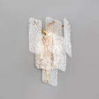 Corbett Piemonte 3 Light Wall Light in Royal Gold with Clear Handmade Glass