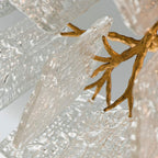 Corbett Piemonte 4 Light Pendant Light with Clear Handmade Glass in Royal Gold