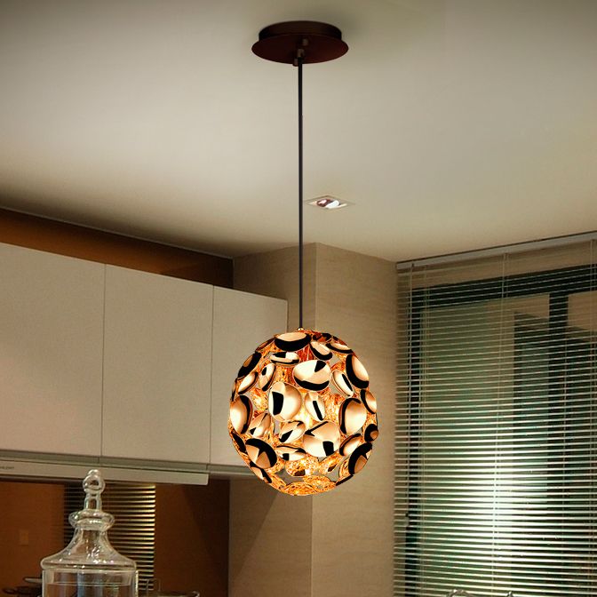 Schuller Narisa Single Pendant Light in Rose Gold
