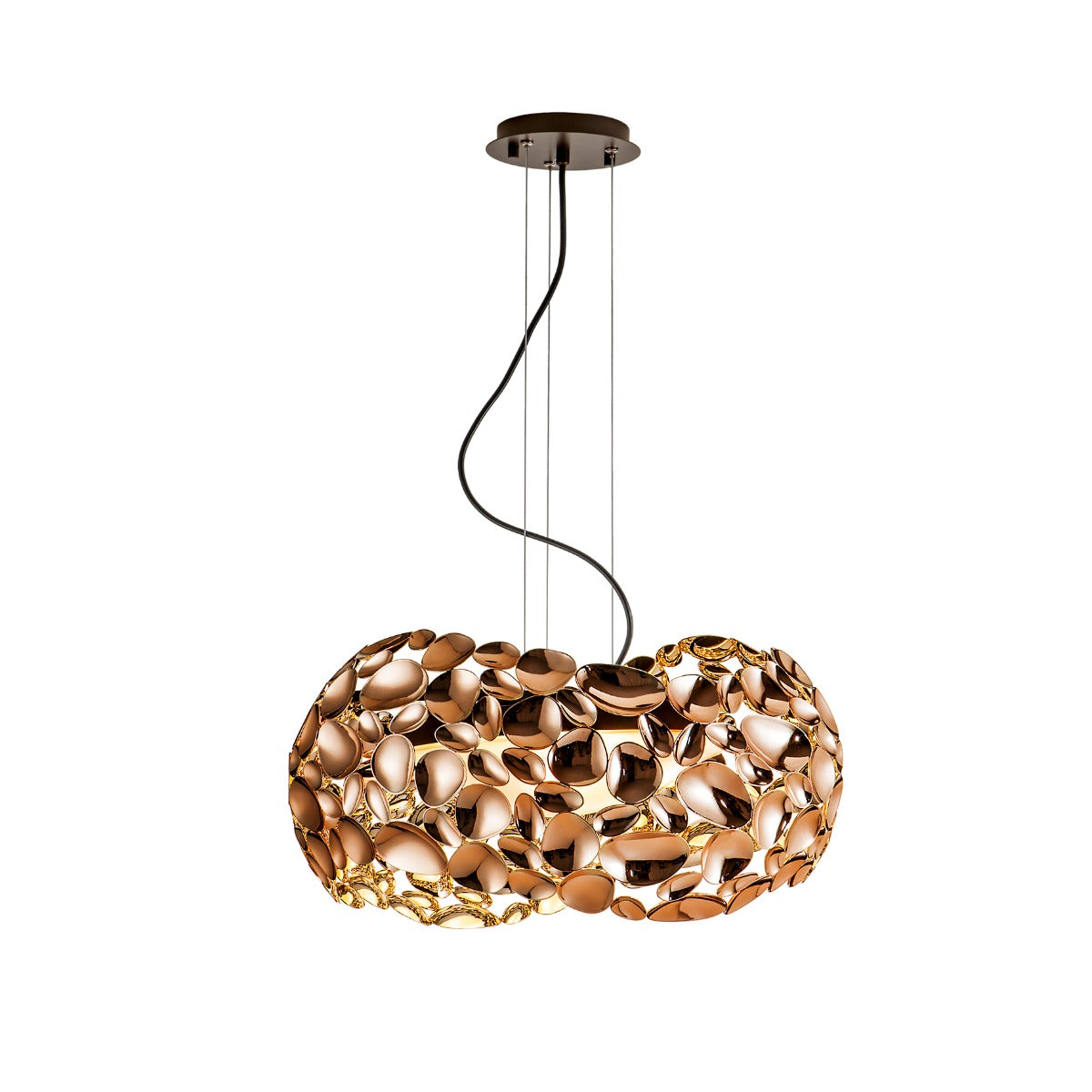 Schuller Narisa 5 Light Pendant Light in Rose Gold