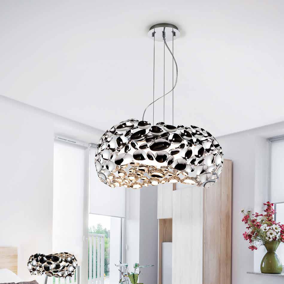 Schuller Narisa 5 Light Pendant Light in Chrome