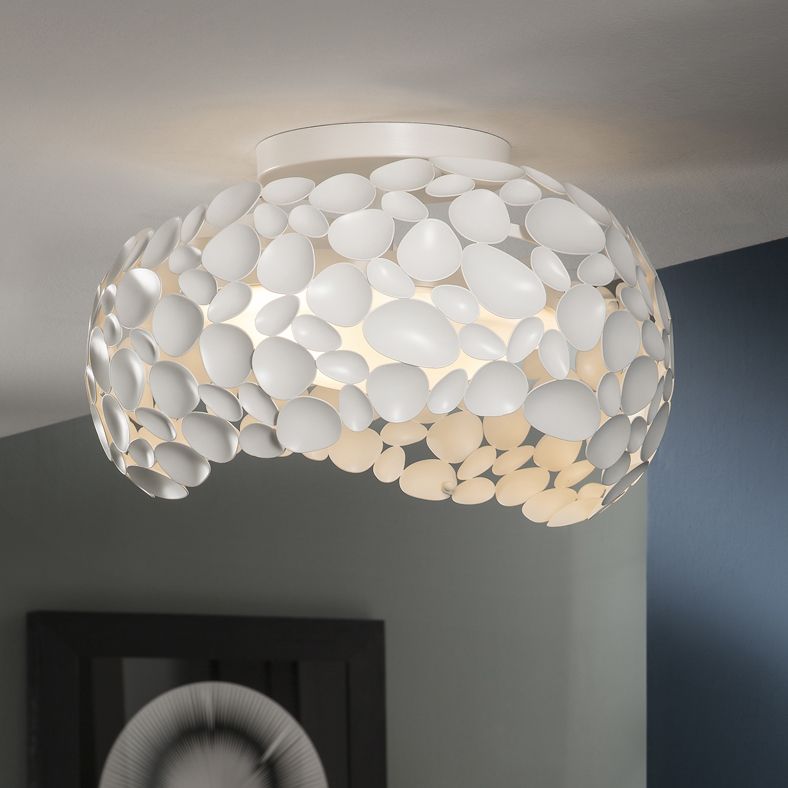 Schuller Narisa 5 Light Flush Ceiling Light in Matt White