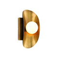 Corbett Hopper 1 Light Wall Light in Vintage Brass with Bronze Accents