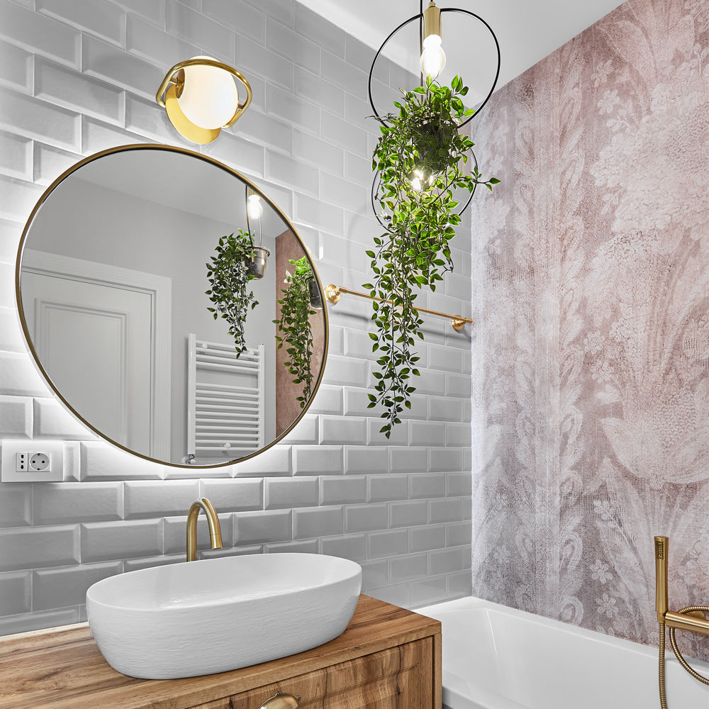 Corbett Everley 1 Light Wall Light in Vintage Brass with Opal Shade