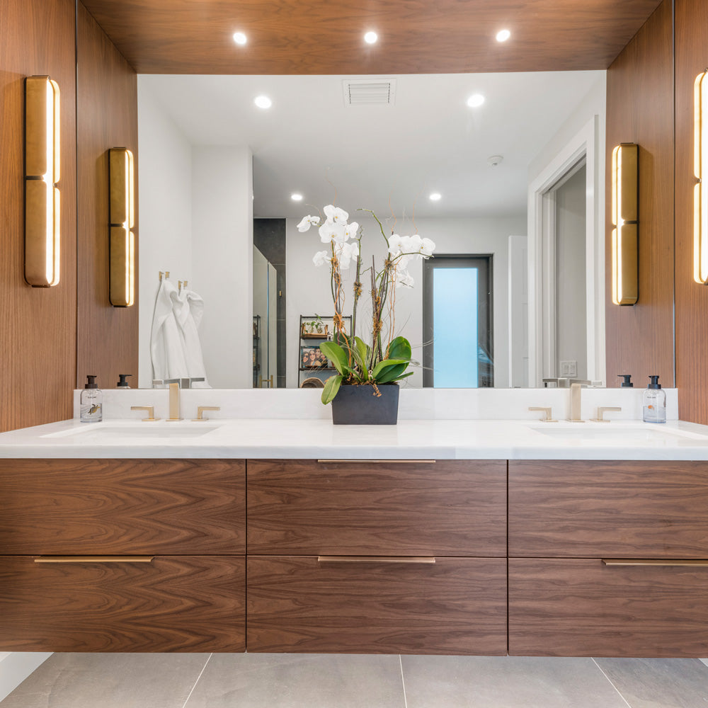 Hudson Valley Tribeca Small LED Wall Light in Aged Brass with Alabaster Shade