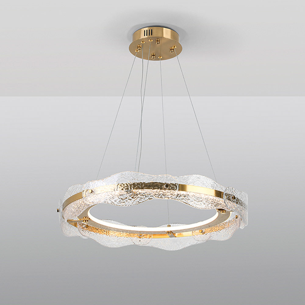 Schuller Lira 60cm Pendant Light in Gold with Glass Diffuser