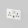 Buster & Punch 2G UK Plug Socket / Usb / White
