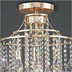 Diyas Inina 4 Light Ceiling Light in French Gold with Crystal
