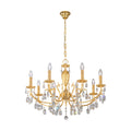 Kolarz 3003.88.3.Kot Victoria II Crystal 8 Light Chandelier Gold Frame