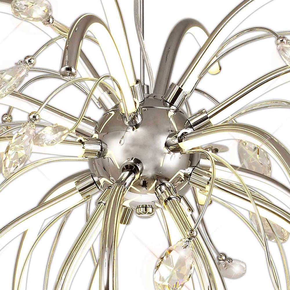 Regent Beaune Large Pendant Light in Polished Chrome