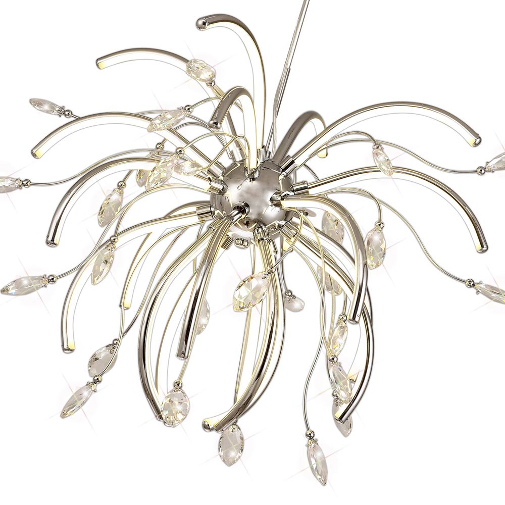 Regent Beaune Large Pendant Light in Polished Chrome