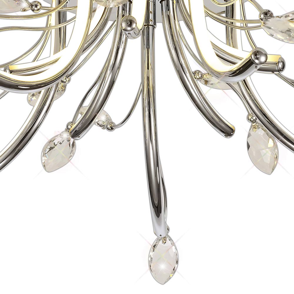 Regent Beaune Medium Ceiling Light in Polished Chrome