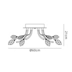 Regent Beaune Small LED Ceiling Light Polished Chrome REG/30169