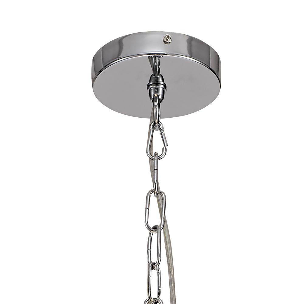 Regent Bayonne 10 Light Pendant Light in Polished Chrome