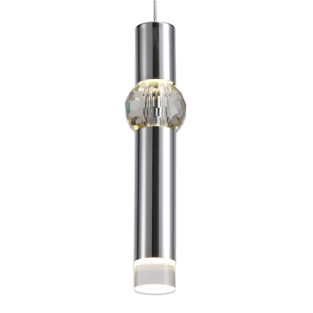 Regent Meudon Pendant Light in Polished Chrome