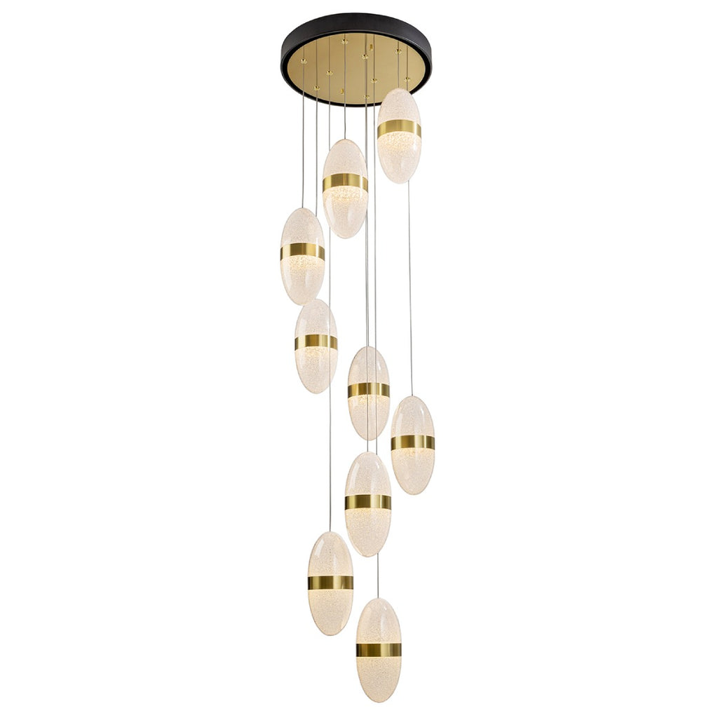 Schuller Garden Ceiling Light in Black Bronze Clear