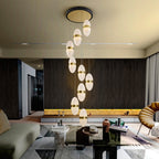 Schuller Garden Ceiling Light in Black Bronze Clear