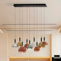 Schuller Charlize Ii Ceiling Light in Dark Bronze Multi-Coloured