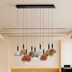 Schuller Charlize Ii Ceiling Light in Dark Bronze Multi-Coloured