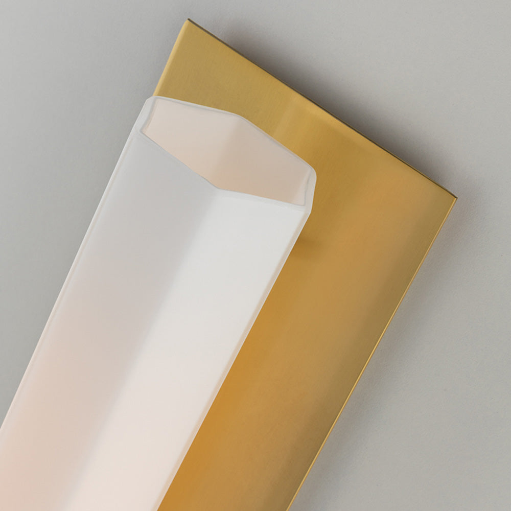 Hudson Valley Walton Wall Light in Aged Brass