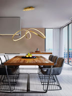 Schuller Lia Single Pendant Light in Gold Leaf