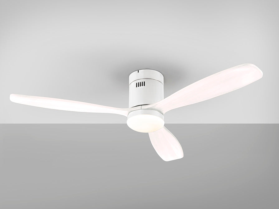 Schuller Siroco Dimmable Ceiling Fan in White