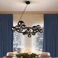 Schuller Astros 14 Light Pendant Light in Black