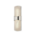 Hudson Valley Valencia LED Wall Light in Polished Nickel with Cylinder Shade
